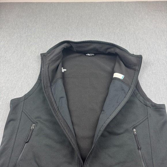 The North Face Vest Mens XL Black Full Zip Ridgewall Soft Shell Sleeveless Logo - Picture 6 of 11